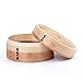 HUANGYIFU Chinese 7.09 Inch Handmade Food Wooden Steamer 2 Tiers Deep Wooden Basket - for Dumpling Dim Sum