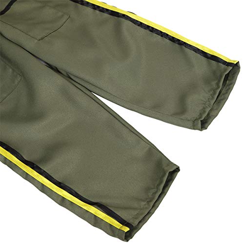Kids Pilot Costume Flight Suit Air Force Jumpsuit Top Gun Costume for Boys Girls Toddlers ArmyGreen, XL