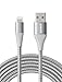 Anker Powerline+ II, USB A to Lightning Cable,MFi Certified for Flawless Compatibility with iPhone 11 Series SE/Xs/XR, and More(10FT,Silver)