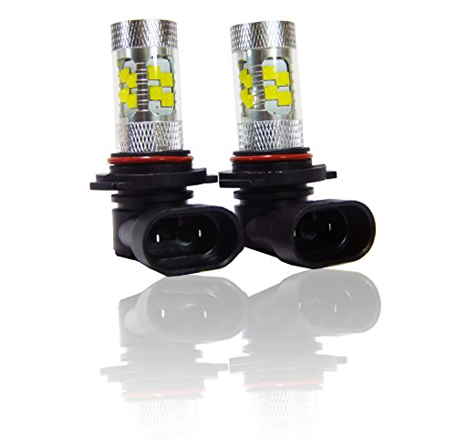 Genssi Elite 100W Chips White LED Light Bulbs Headlight (9012 HIR2) (Pack of 2)