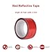 MIKING Reflective Tape, DOT-C2 Safety Tape High Viscosity, Self-Adhesive, Waterproof, Fade Resistant,Durable Conspicuity Reflector Tape for Car Truck Trailer (30 Feet, Red)