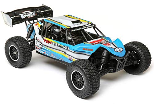 Losi 1/10 Tenacity-DB 4WD Desert Buggy RTR with AVC, Blue/Yellow, LOS03014T2