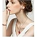 ISAACSONG.DESIGN Silver Tone Healing Crystal Rhinestone Drop Pendant Necklace, Bracelet, Earring Set for Women (Red)