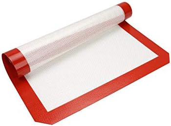 lujiaoshout Professional Grade Premium Silicone Baking Mat Non-Stick Silicon Liner for Bake Pans & Rolling 8.2x11.8 Inch - Random Color