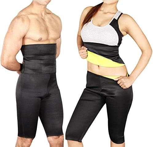 Berry Collection Size L Slim N Fit Sweat Belt Waist Tummy and Tights Get in Shape Fitness Belt Pant for Men Women AB Slimming (Free Credit Card Holder Worth of Rs.299)
