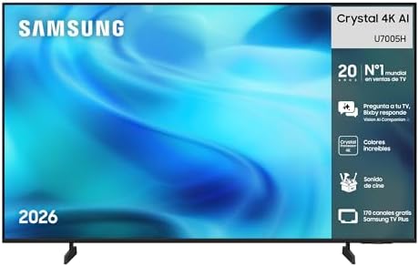 TV Crystal 4K AI U7005H 50" Smart TV con IA