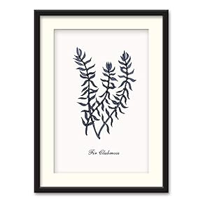 Black Paper Framed Canvas Wall Art for Living Room, Bedroom Simple Beautiful Leaves Canvas Prints for Home Decoration Ready to Hanging - 23x31 inches