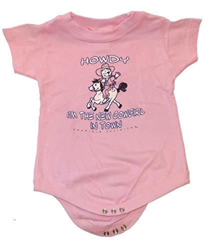 Pink Cowgirl Baby Creeper Romper