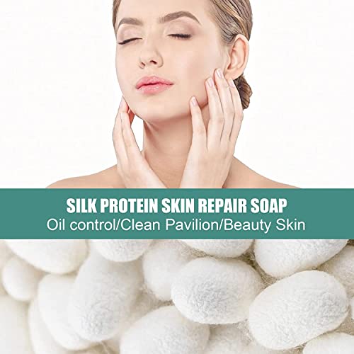 Collagen Milk Soap, Silk Protein Skin Repair Soap, Exfoliating And