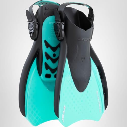 CRESSI Since 1946 - Star Fins - Adjustable Compact Fins, Powerful Ventilated Shoe, Comfortable Shoe, Ideal for Swimming, Snorkeling and Traveling - Adults