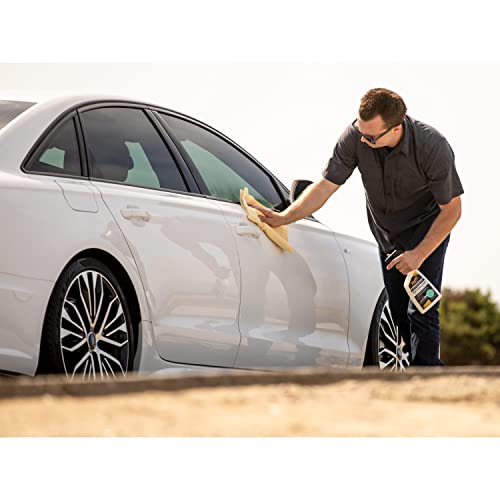 MEGUIAR’S ULTIMATE WATERLESS WASH & WAX, SCRATCH-FREE WATERLESS CAR CLEANING SPRAY THAT MAKES DETAILING QUICK AND EASY, 2-IN-1 CLEANER AND PROTECTION TO HELP YOUR RIDE SHINE, 26 OZ