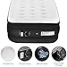 Lunvon Twin Air Mattress Guest Durable Inflatable Airbed Blow Up Elevated Raised Air Bed with Built-in Electric Air Pump, Storage Bad and Repair Patches Included, Height 18.5 inche, 2-Year Guarantee