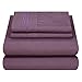 Mezzati Soft and Comfortable Waterbed Sheets Set – 1800 Prestige Brushed Microfiber Collection Bedding (Purple, King Unattached)