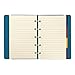 FILOFAX REFILLABLE NOTEBOOK CLASSIC, Pocket Aqua - Elegant leather-look cover with moveable pages - Elastic closure, index, pocket and page marker (B115006U)