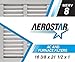 Aerostar Pleated Air Filter, MERV 8, 16 3/8x21 1/2x1, Pack of 6, Made in the USA