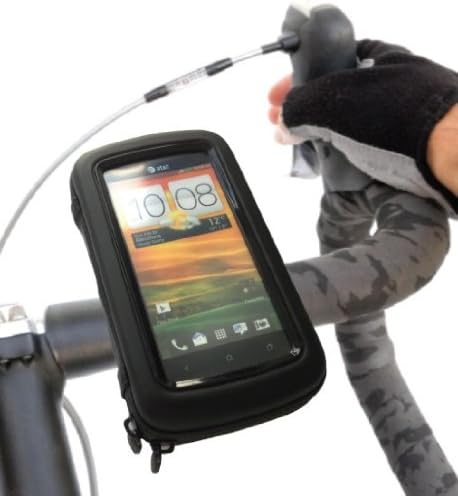 Tigra® BikeConsole Weatherproof Shockproof Smartphone Bicycle Mount - 4.8" screens (iPhone 6, iPhone 5/5S/5C, Blackberry Z10; HTC One, One VX, X, X+, X+ LTD, 8X; LG Optimus G, F5, F7, L5 II, L7 II, L9; Moto X, Motorola Droid RAZR M, HD, MAXX / MAXX HD; Motorola RAZR V, I, HD, Mm; Nokia Lumia 920, 820, 720, 520; Sony Xperia Z, J, T, TL, TX, V)