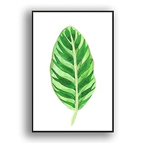 Framed Canvas Wall Art for Living Room, Bedroom Leaves Canvas Prints for Modern Home Decoration Ready to Hang - 16"x24" inches