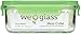 Wean Green Wean Meal Cube Glass Food Containers, Pea Green, Single