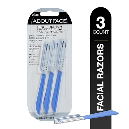 About Face Pro-Premium Facial Razors - 3 Beauty Groomers for Hair Removal, Idea…