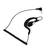 HYS G Shape Soft Ear Hook Earpiece Headset 3.5mm Plug Ear Hook Listen Only Ham Radio Earpiece/Headset TC-617 Receiver/Listen Only Earpiece for 2-Way Motorola Icom Radio Transceivers