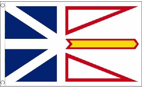 Newfoundland And Labrador Flag 5Ft X 3Ft Canada Canadian Banner With 2 Eyelets by Newfoundland and Labrador