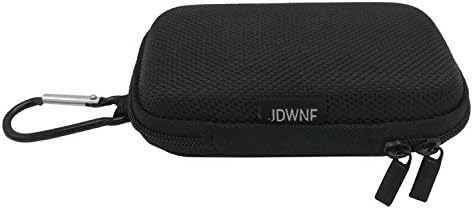 JDWNF Headphone Carrying Cases with Free Carabiner, Durable Earphone Cases Earbuds Pouch bags for USB Cable, Bluetooth Headset, Airpods, Memory Cards, U Disk, MP3 Player, Keys, Coins (Black)
