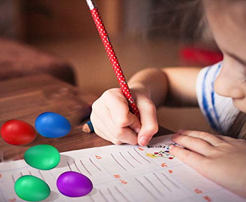 FFNIU 24Pcs Plastic Egg Shakers Maracas Toys Music Learning Eggs Percussion Musical Egg(6 Colors)