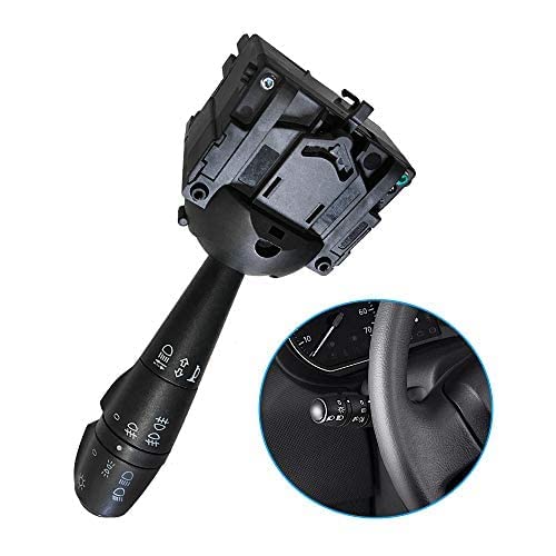 Aynaxcol Turn Signal Switch, Steering Indicator Stalk Switch, Push Button, Black, ON-OFF, For Renault Dacia/Logan 2012-2016