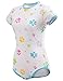 Littleforbig Adult Baby & Diaper Lover (ABDL) Button Crotch Romper Onesie -Baby Paws Onesie(S, Blue)