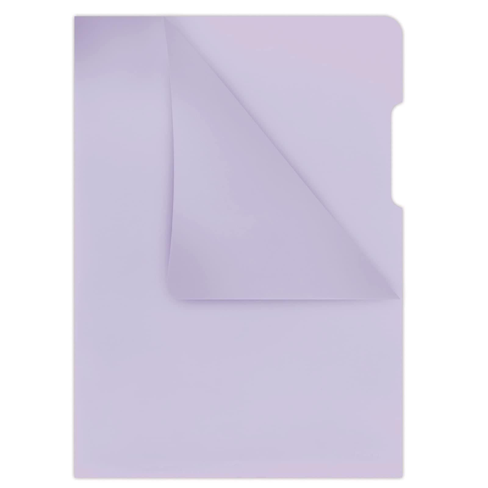 DONAU 1784095PL-23 File Sleeves Type L DIN A4 / Purple / Polypropylene Hard Film 180 μm / Side Open Transparent Crystal Clear Pockets / Pack of 100