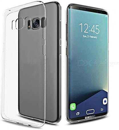 Galaxy S8 Case, VTech17 [Crystal Clear] Samsung Galaxy S8 Case [Shock Absorption] Cover TPU Rubber Gel [Anti Scratch] Transparent Clear Back Case, Soft Silicone, TPU (Clear)