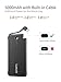 Luxtude USB C Power Bank, 5000mAh Small Portable Charger Built in USB C Cable, Compact Slim Portable Phone Charger, Fast Charging USB C Portable Charger, Battery Pack for Android, Samsung Galaxy etc.