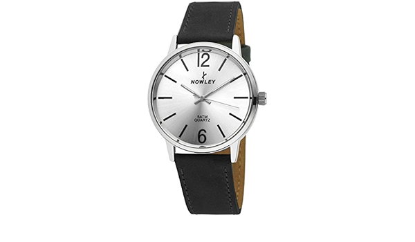 Reloj Nowley Hot con Correa de Piel Negra 8-5538-0-B1: Amazon ...