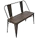 WOYBR Steel, Bamboo Oregon Dining Bench, 18.50