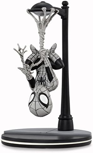 Marvels Spiderman Qfig Figure By Quantum Mechanix Qmx Loot Crate June 2017 Exclusive Webslinger Noir Variant