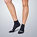Zero Point - Compression Ankle Sock (20-30 mmHg) for Men and Women- Prevent swelling, reduce soreness and support plantar fasciitis (Black)