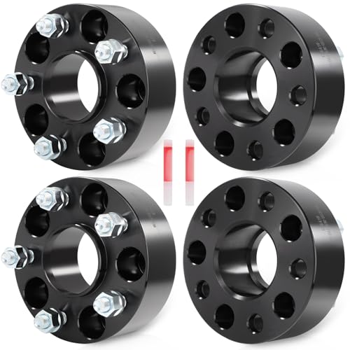 SCITOO 4pcs 2" Wheel spacers 5x4.5 to 5x4.5 with Studs 12x1.25 Bore 66.1mm Comp…