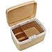 EVERTOP Combination Lock Medicine Box Storage with Separate Compartments, Pill Box 7 Day, Prescription Bottle Storage Box