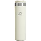 Stanley AeroLight Transit Bottle 20 oz | Locking Drink Through Lid | Leak Resistant Water Bottle or Coffee Travel Mug | Lightweight Insulated Stainless Steel | BPA-Free | Cream