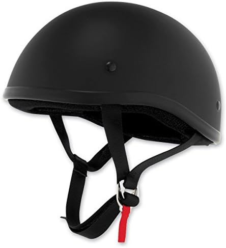 Skid Lid Original Flat Black Half Helmet, 2XL