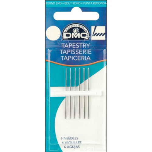 DMC 1767-22 Tapestry Hand Needles, 6-Pack, Size 22