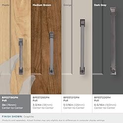 Amerock | Cabinet Pull | Graphite | 3 inch