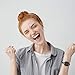 TOYOUTHS Bling Bracelet Compatible With Fitbit Versa 2 for Women - Stainless Steel Wristband Replacement for Versa Lite Edition/SE - Dressy Metal Strap Bangle Black