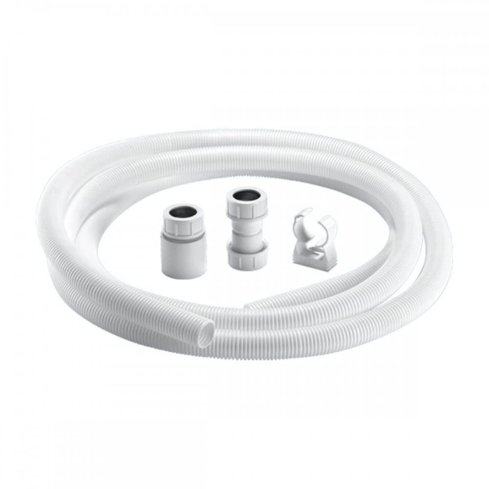 McAlpine CONFLEX-KIT1 Flexible Condensate Kit - White ABS Pipe Kit for Condensing Boilers - 3m x 25mm - 1 Kit