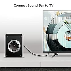 Digital Optical Audio Cable 3ft, Toslink Optical