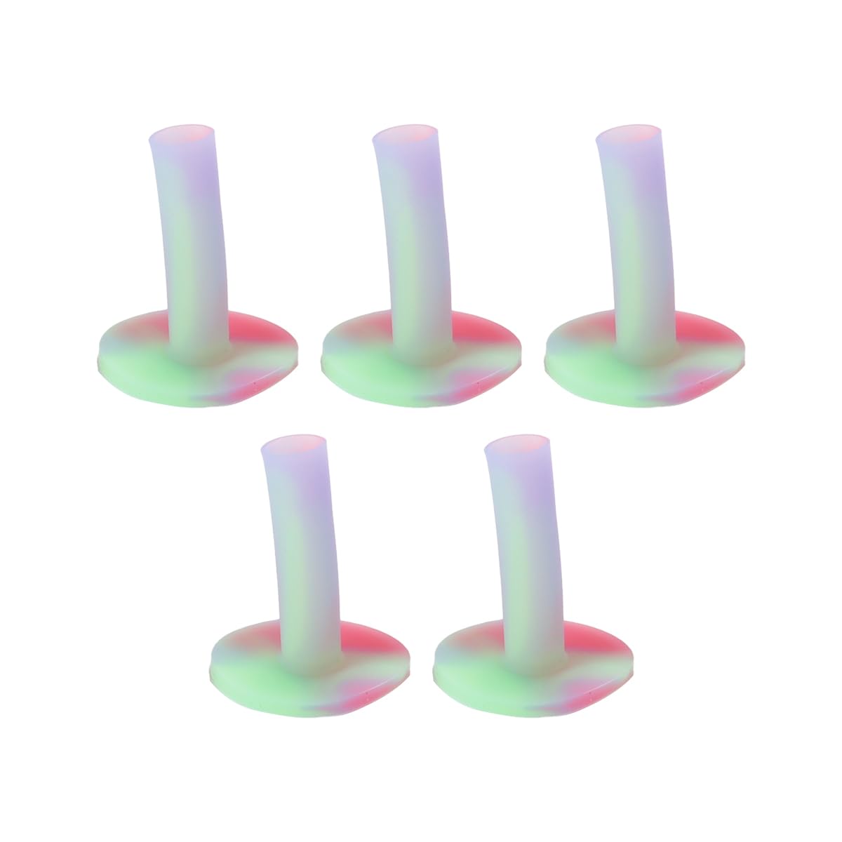 Namvo 5pcs Golf Rubber Tees for Driving Range Mats Ball Holder,Tees Holder Tee Training Practice Ball Holders Beginners