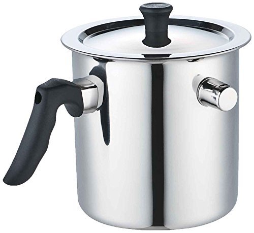 JVL Mb-2-Single Bakelite Handle Stainless Steel Double Wall Milk Boiler Storage - 2 Litre