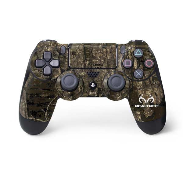 Skinit Decal Gaming Skin Compatible with PS4 Controller - Officially Licensed Realtree Timber Camo Design