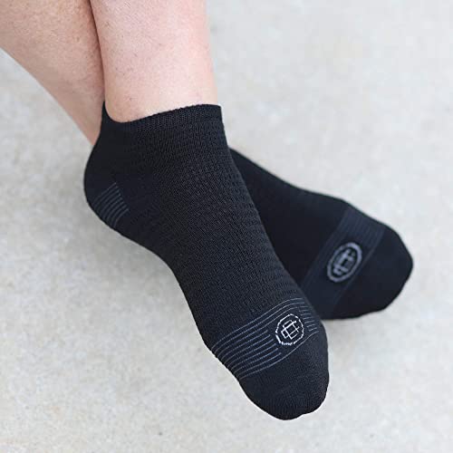 Doctor's Choice Men's Diabetic & Neuropathy Ankle Socks, No Show, NonBinding with Aloe, and