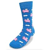Parquet Men's Novelty Fun Crew Socks for Dress or
